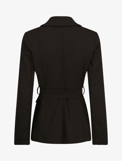 Veste unie cintrée - Noir - 2