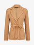 Veste unie cintrée - Camel - 1