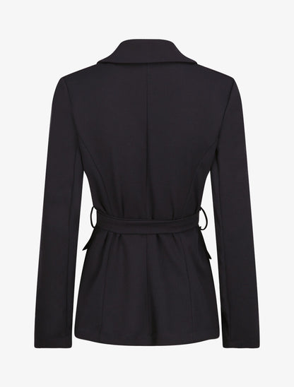 Veste unie cintrée - Marine - 2