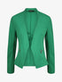 Veste droite unie à poches zippées - Vert - 4