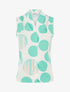 Top sans manches imprimé rond - Vert d&