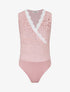 Body sans manches en dentelle - Rose - 1