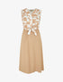 Robe sans manches à buste boutonné - Camel - 4