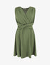 Robe unie élastiquée - Kaki - 1