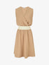 Robe mi-longue évasée sans manches - Beige foncé - 1