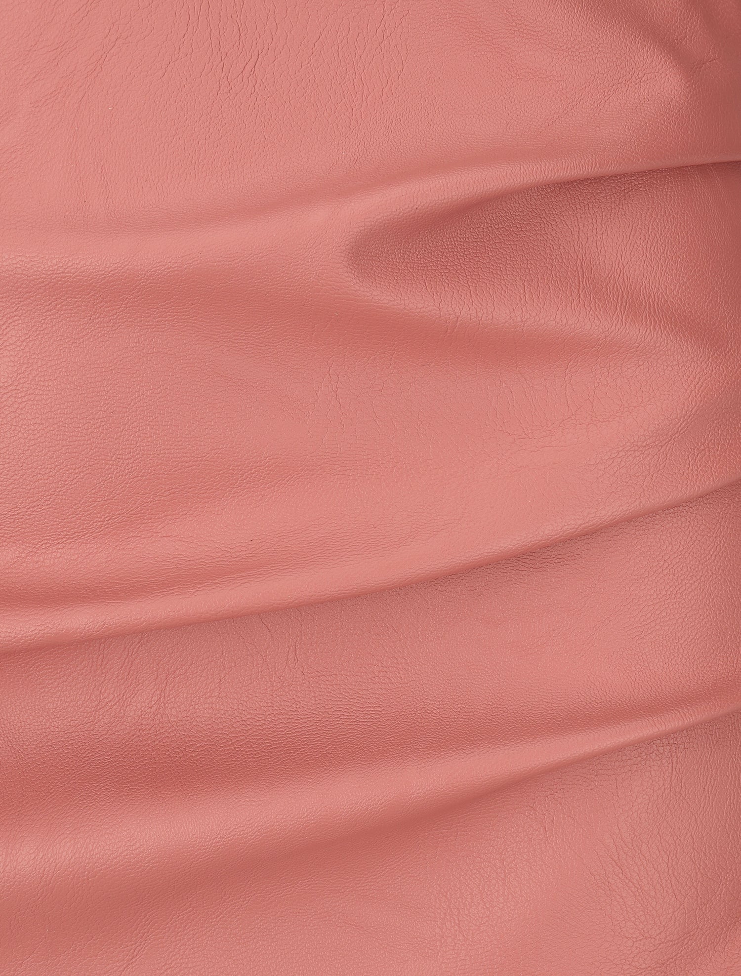 Jupe ajustée et plissée en simili fendue - Rose - 3