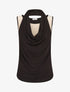 Top style 2 en 1 ajusté et sans manches - Beige - 1