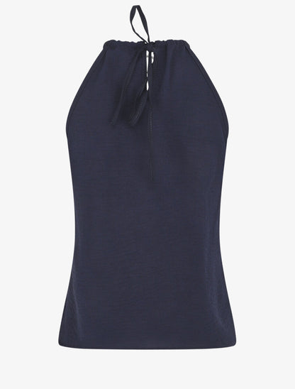 Top droit sans manches col américain - Marine - 2