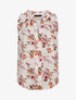 Top droit imprimé bouquet automnal - Blanc - 1