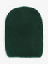 Bonnet uni en maille côtelée - Vert sapin - 4