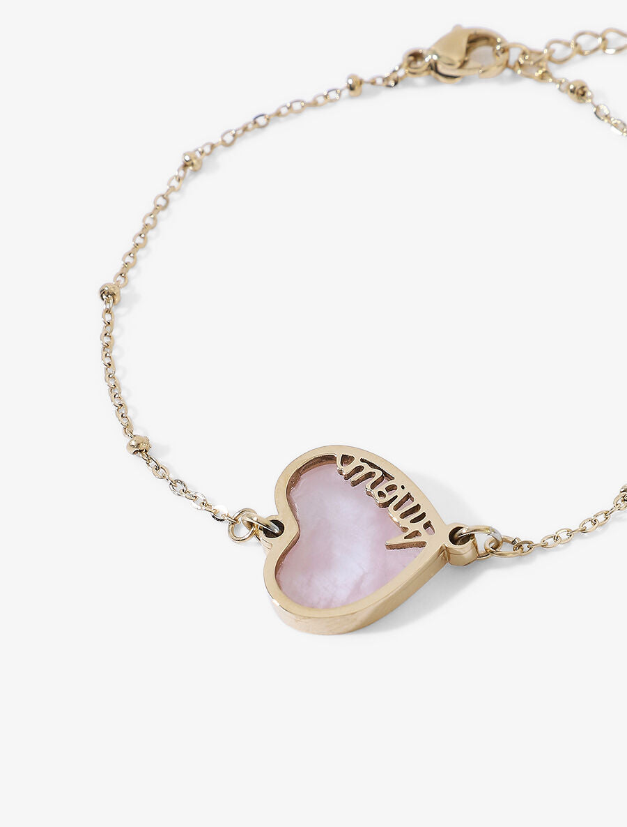 Bracelet coeur orné d&