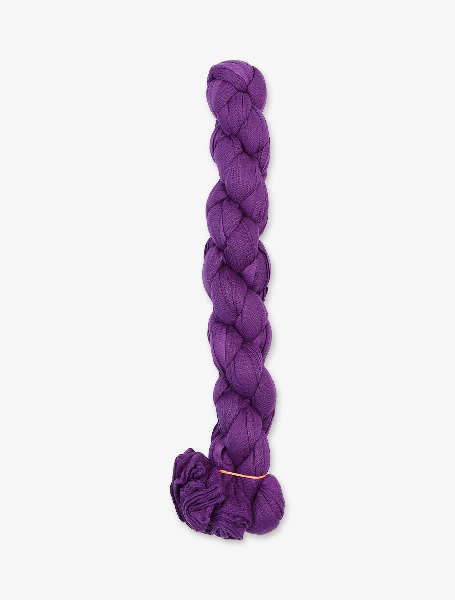 Foulard en coton effet froissé - Violet - 2