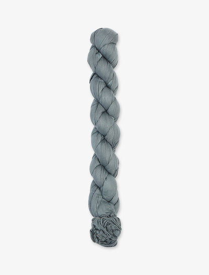 Foulard en coton effet froissé - Gris - 2