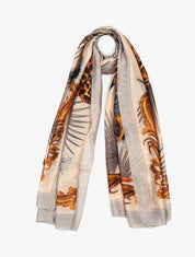 Foulard imprimé panthère - Beige - 1