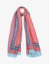 Foulard à pois en soie mélangée - Rose - 4