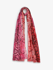 Foulard irisé imprimé python - Fushia - 4