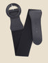 Ceinture bi-matière à boucle ardillon - Noir - 3