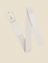 Ceinture bi-matière effet croco - Beige - 3