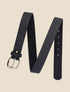 Ceinture en simili effet tressé - Noir - 3