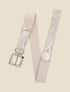 Ceinture stretch et nacrée à boucle carrée - Or - 3