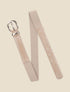 Ceinture élastiquée effet croco - Beige - 1