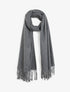 Echarpe en laine mélangée - Gris foncé - 4