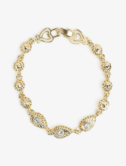 Parure 3 sets à détail zircons blancs - Or - 4