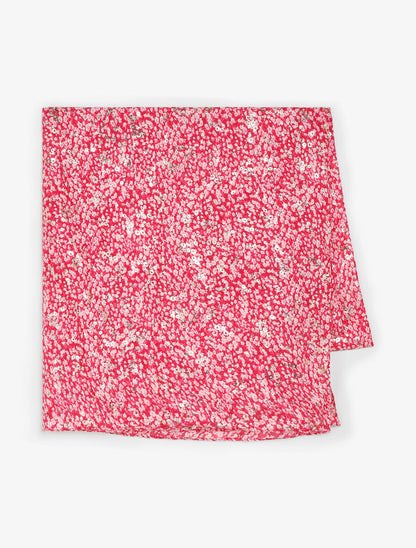 Foulard à petites fleurs irisées - Fuschia - 2