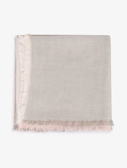 Foulard color block - Rose - 2