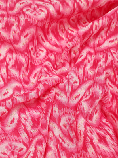 Foulard irisé imprimé psychédélique - Fuschia - 3