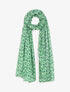 Foulard irisé imprimé psychédélique - Vert - 1