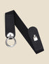 Ceinture bi-matière à boucle ronde - Noir - 1