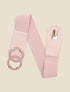 Ceinture élastiquée à double boucles - Rose - 3
