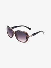 Lunettes de soleil forme ovale - Léopard/rose - 2