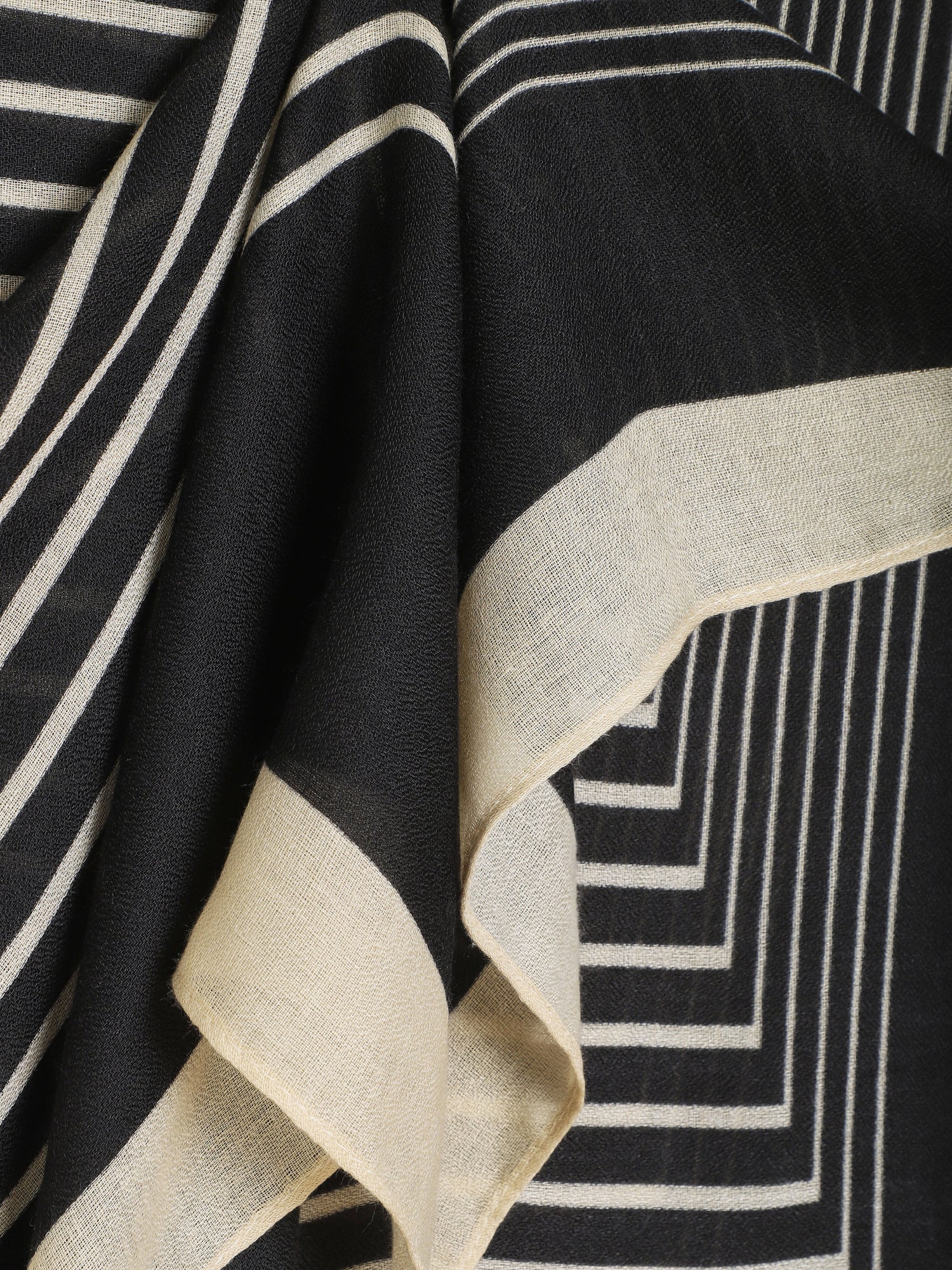 Foulard à motif géométrique - Noir - 3