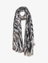 Foulard à imprimé abstrait - Noir - 1