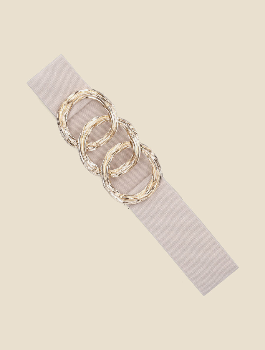 Ceinture à anneaux - Beige - 1
