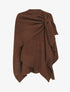 Châle en maille à paillettes - Marron - 1