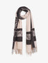 Echarpe irisée motif léopard fantaisie - Beige - 4