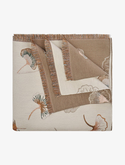 Echarpe imprimé fleurs - Beige - 2