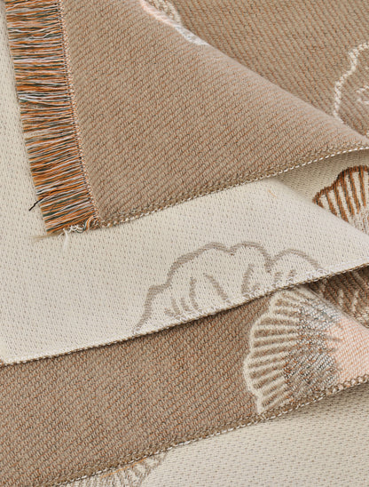 Echarpe imprimé fleurs - Beige - 3