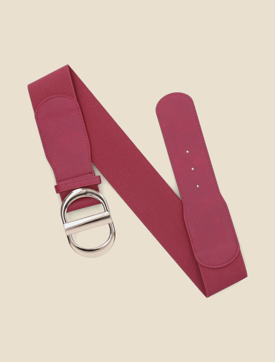 Ceinture extensible unie - Pourpre - 2