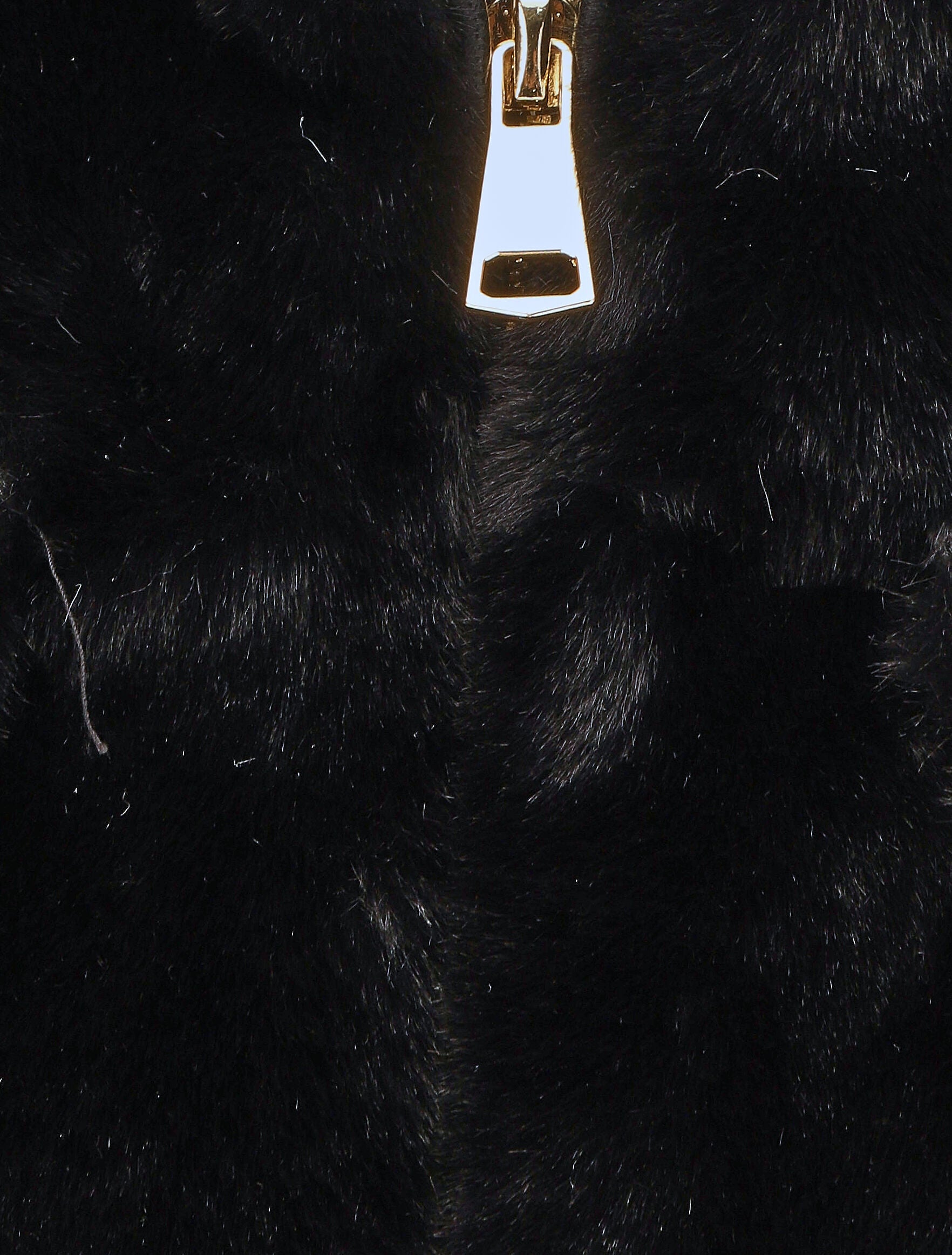 Veste sans manches en fausse fourrure - Noir - 3