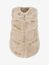 Veste sans manches en fausse fourrure - Taupe - 4
