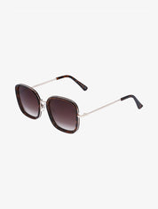 Lunettes de soleil forme carrée - Marron - 3