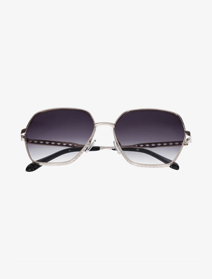 Lunettes octogonales oversize - Noir - 2