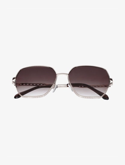 Lunettes octogonales oversize - Marron - 2