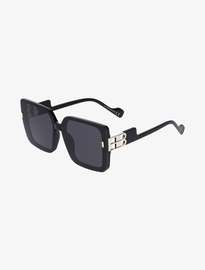 Lunettes de soleil carrées - Noir - 3