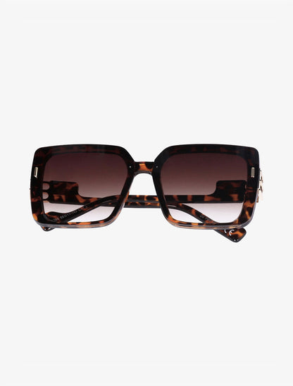 Lunettes de soleil carrées - Marron - 2