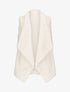 Gilet sans manches en fourrure synthétique - Écru - 4
